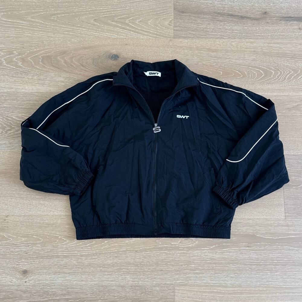 SWT Active Track Jacket Oversized Size L/XL Black White
